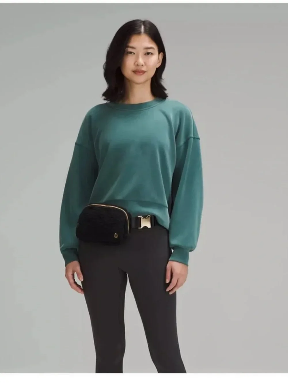 LULULEMON | Black Everywhere Belt Bag 1L Fleece Sherling - Black (O/S)